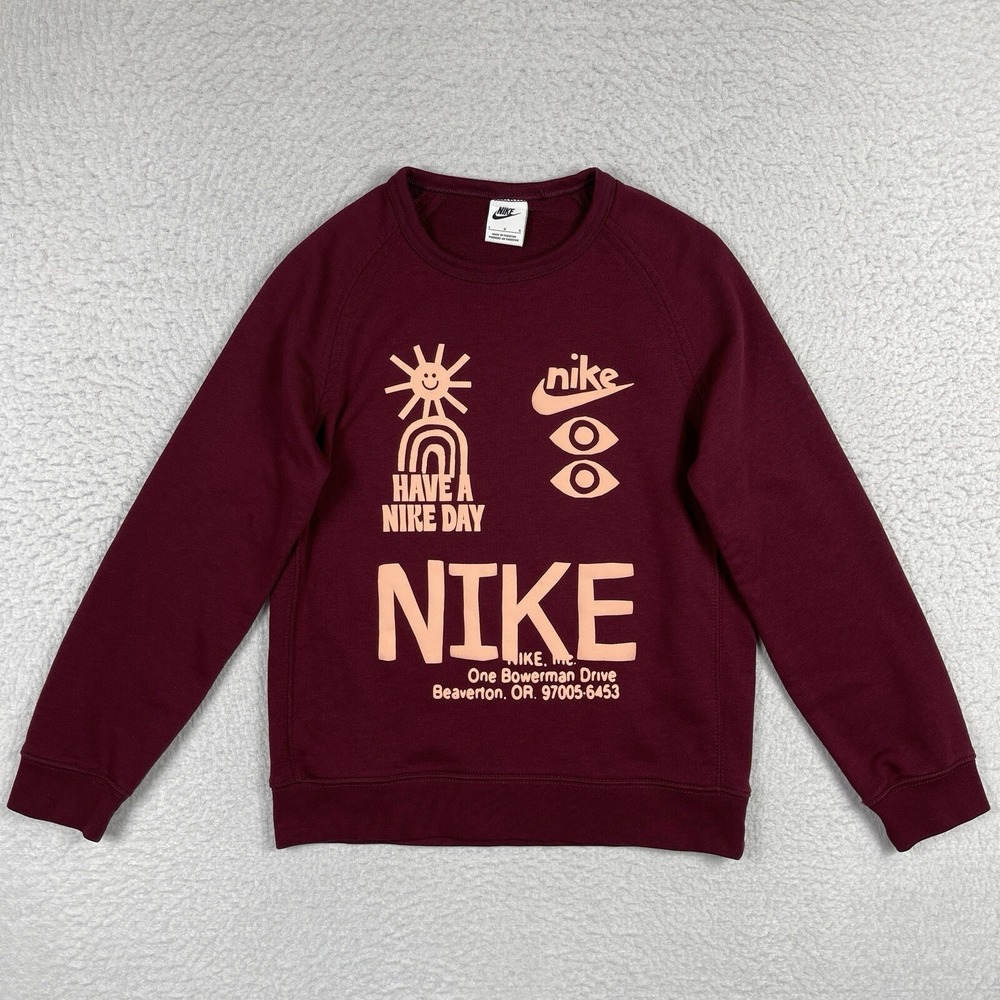 Nike Sweatshirt Boys Large Sportswear Have A Nike Day Skate Casual School Travel